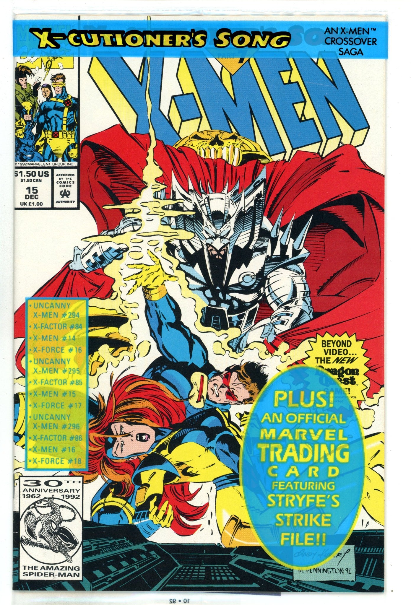 X-Men Vol 1 15 New, Sealed (1992) 