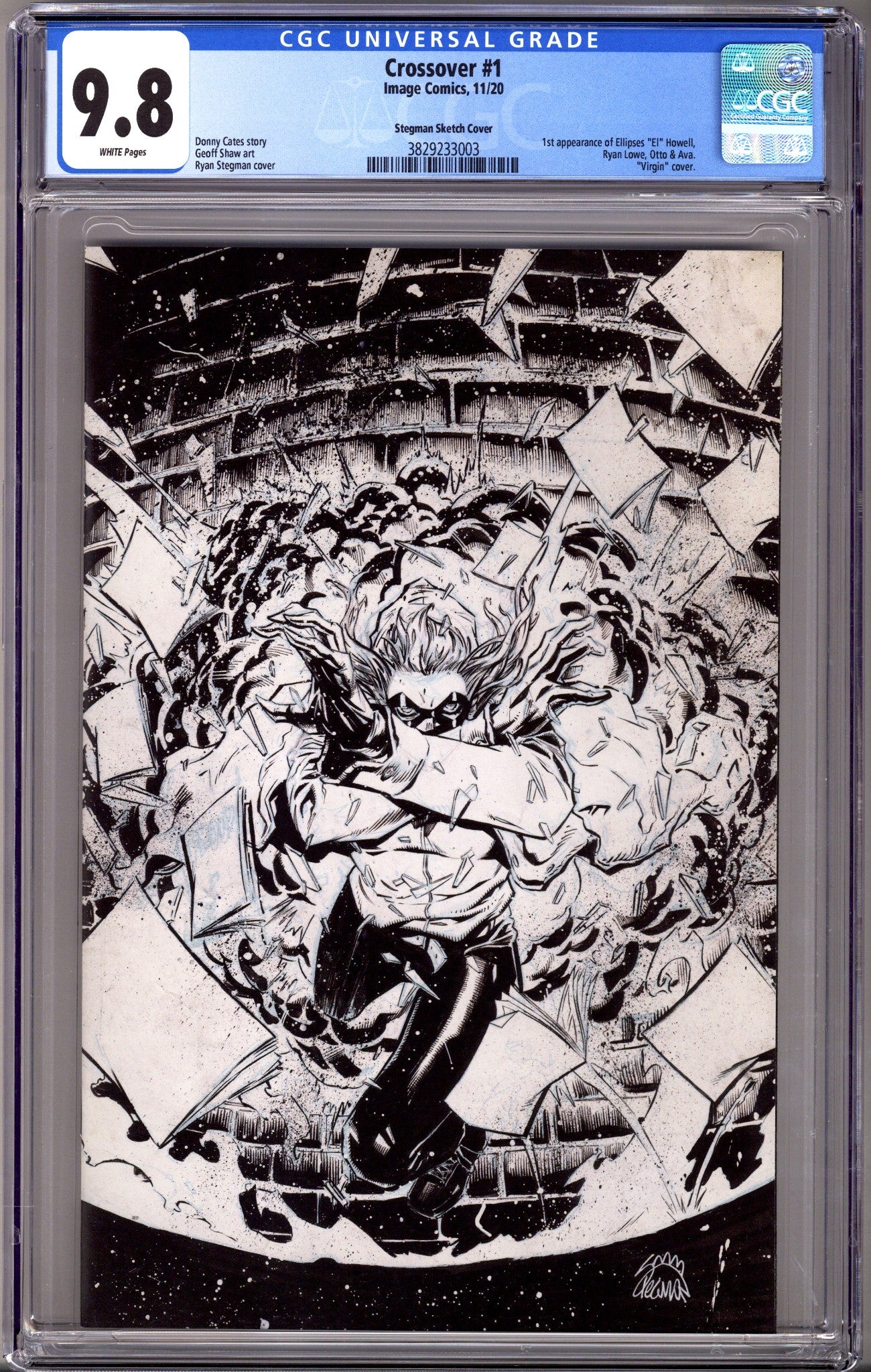 Crossover 1 Stegman B&W Virgin Incentive Variant CGC 9.8 (2020)