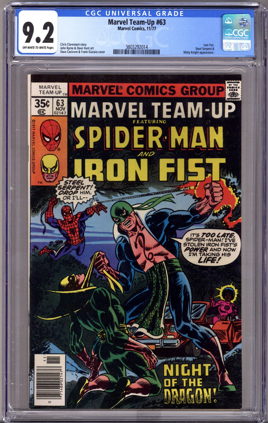 Marvel Team-Up Vol 1 63 CGC 9.2 (NM-)   (1977)        