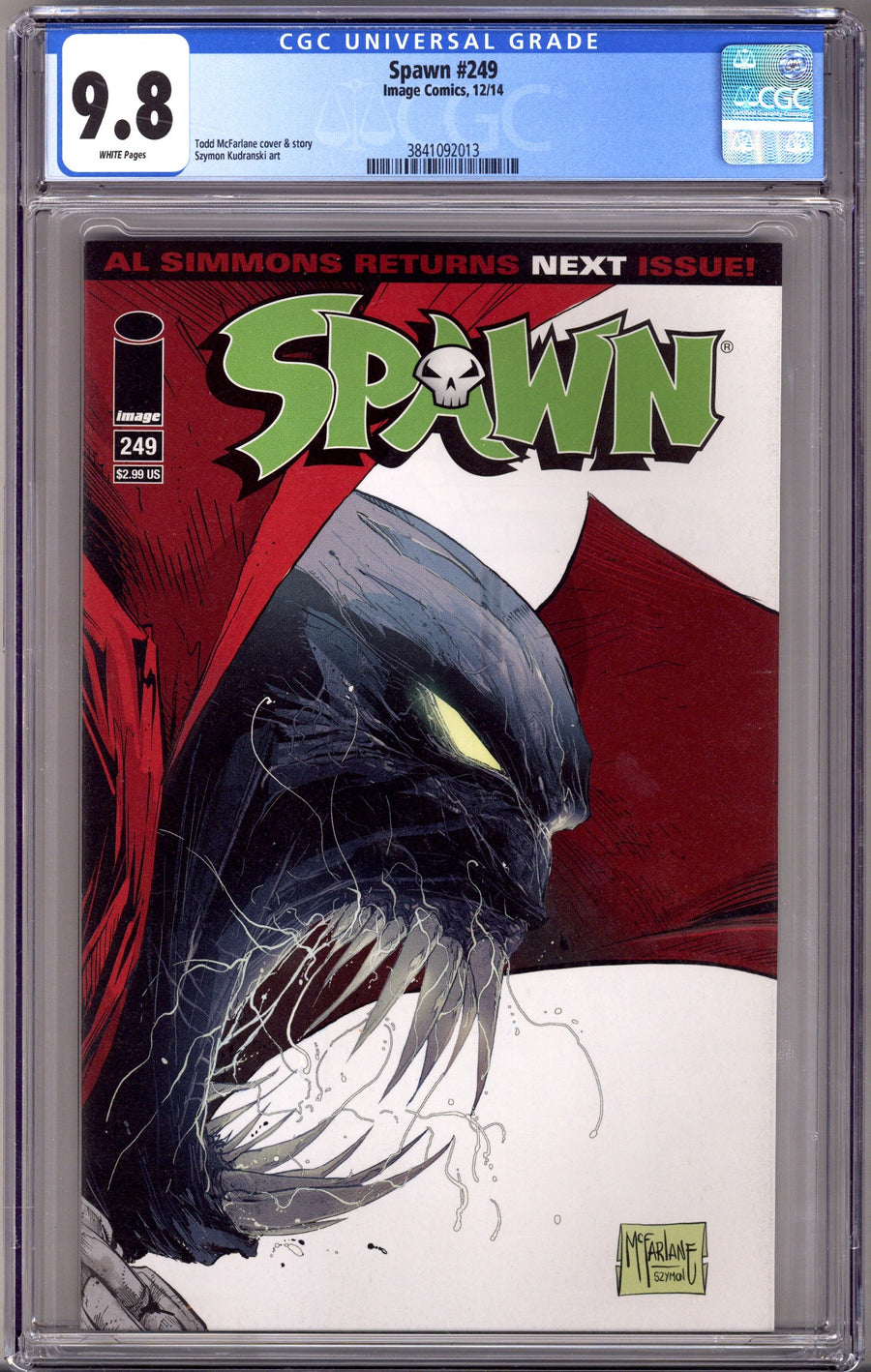 Spawn 249 CGC 9.8 (NM/M) (2014)