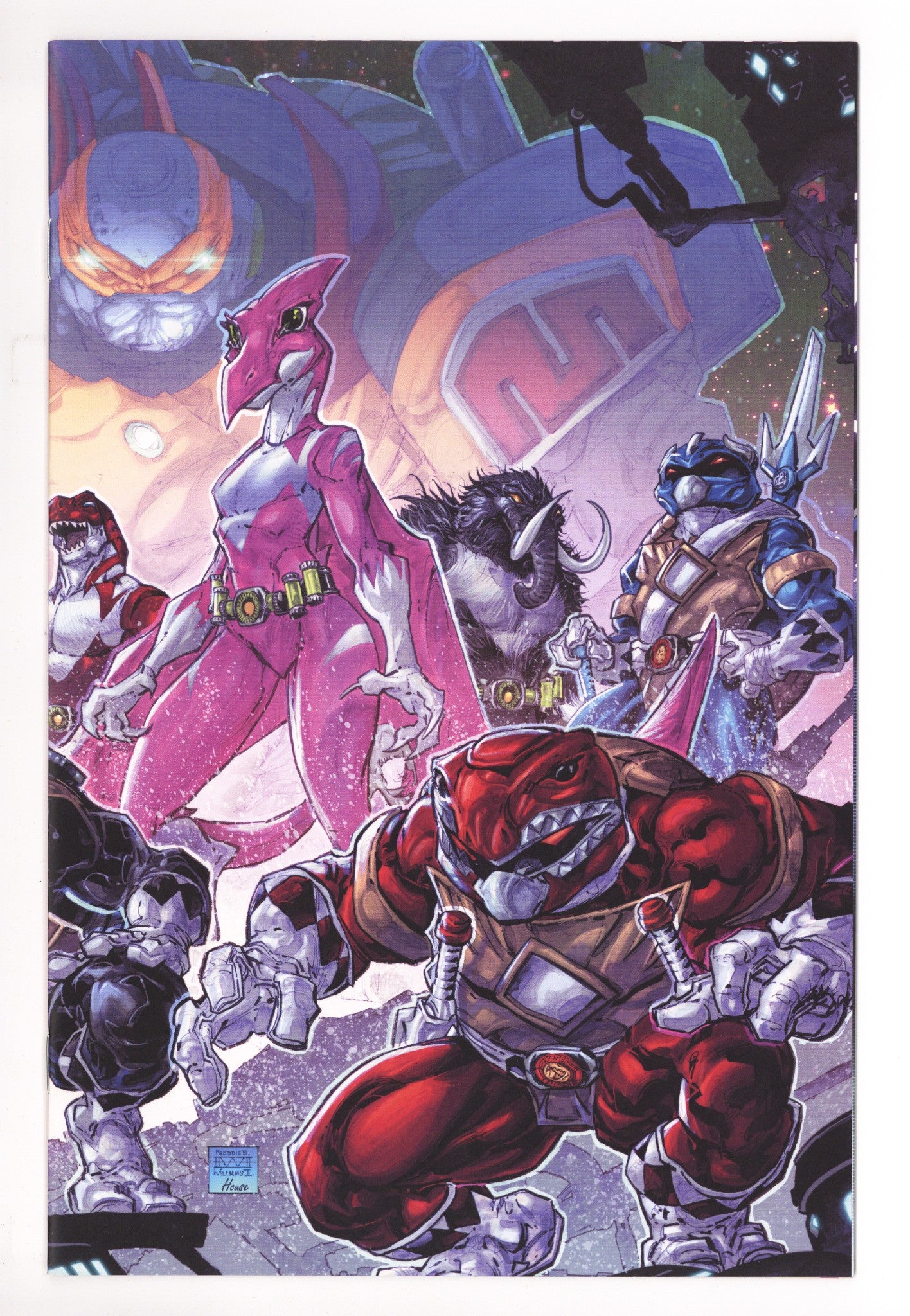Mighty Morphin Power Rangers / Teenage Mutant Ninja Turtles II 5 High Grade (2023) II Virgin Connecting Exclusive Variant 