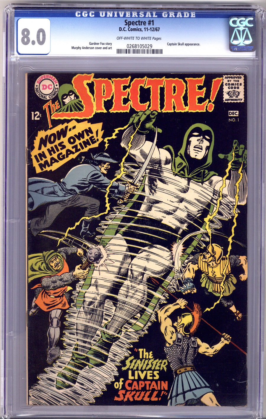 The Spectre Vol 1 1 CGC 8.0 (VF) (1967) 