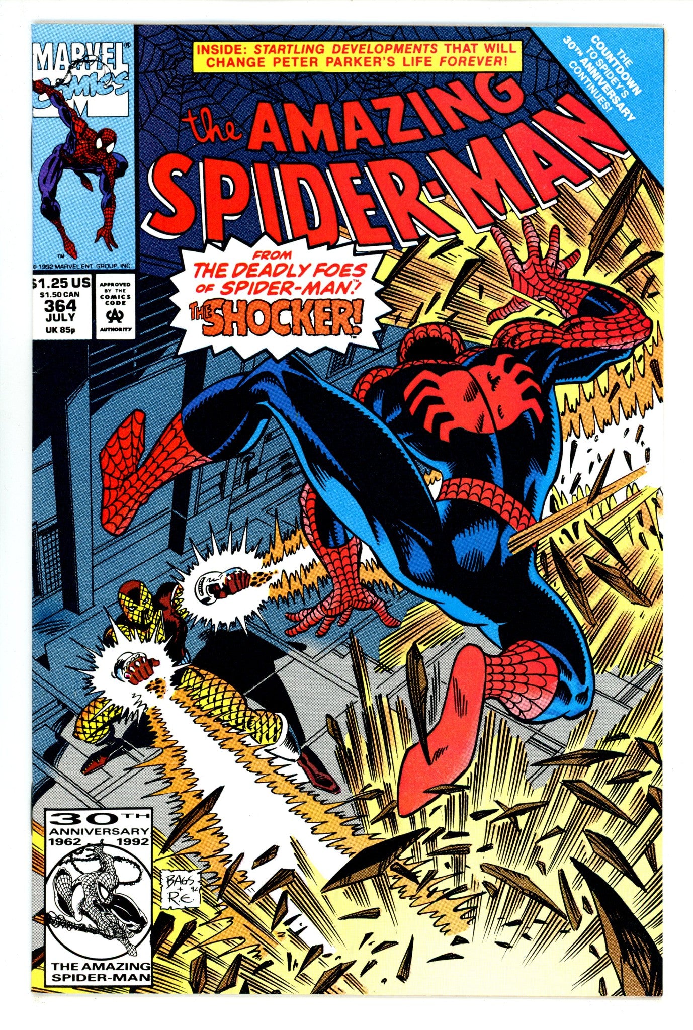 The Amazing Spider-Man Vol 1 364 VF- (7.5) (1992) 