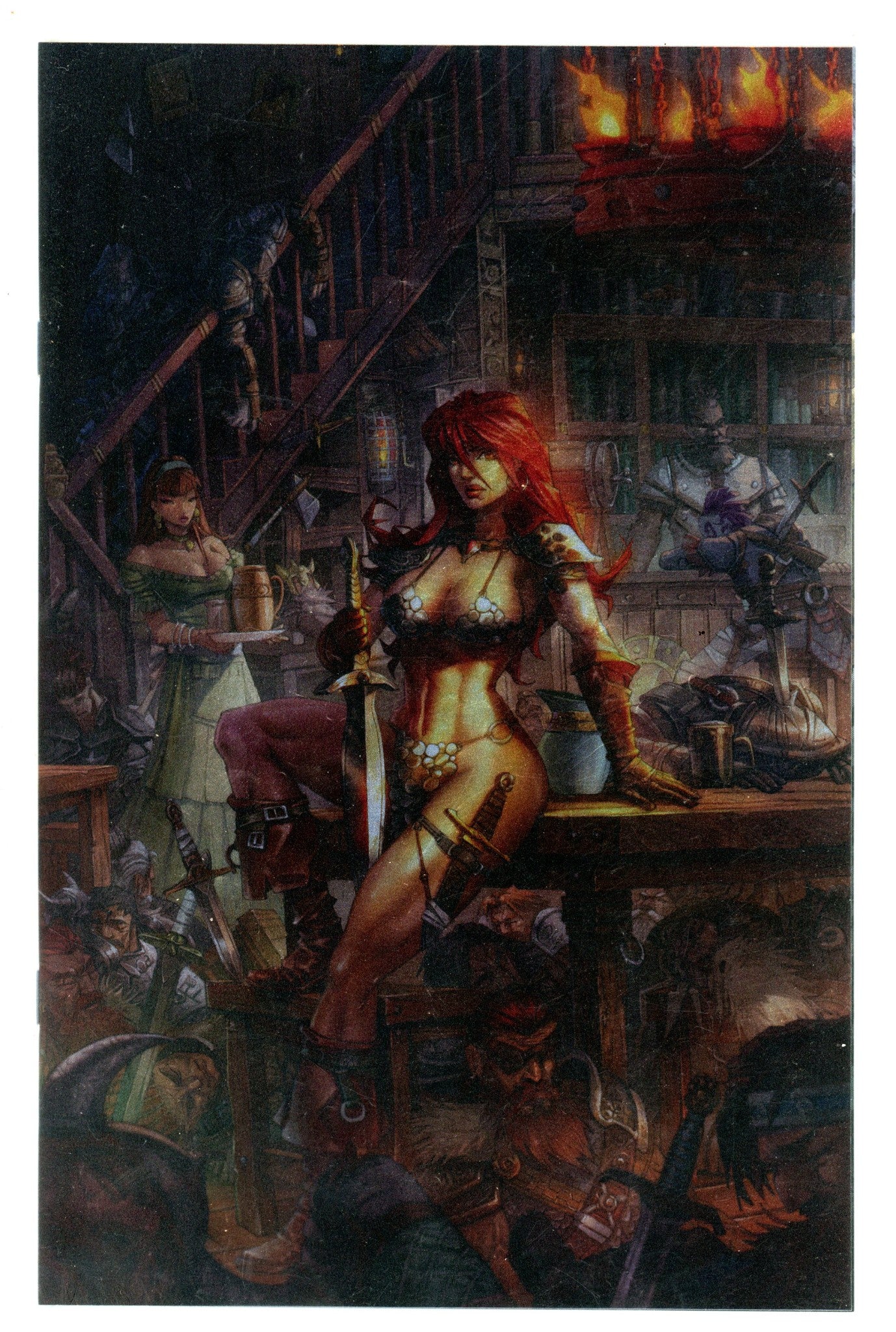 Red Sonja Vol 7 1 Quah Virgin Foil Incentive Variant NM (2023)