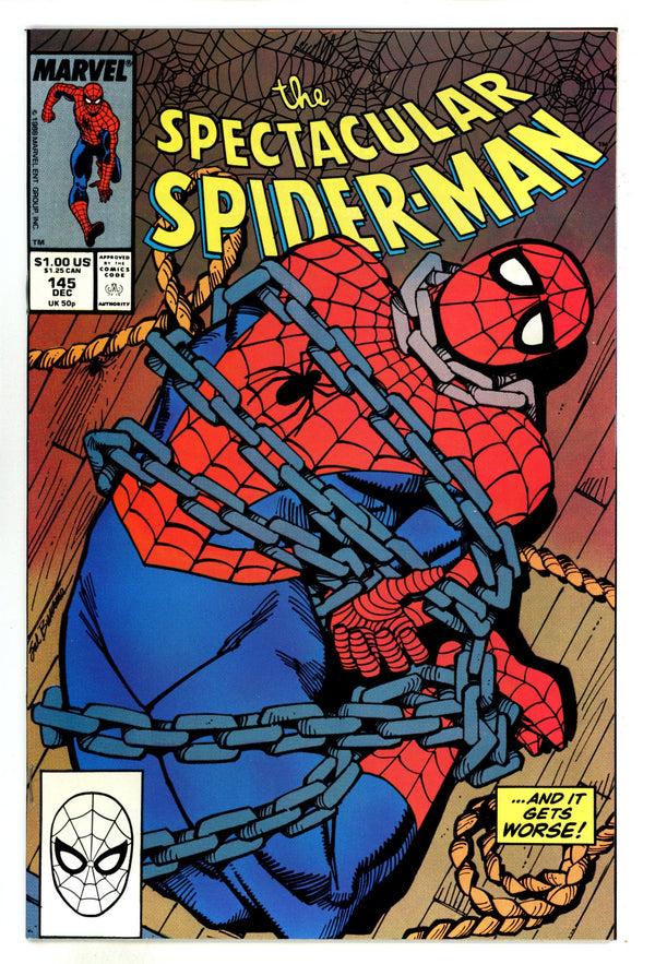 The Spectacular Spider-Man Vol 1 145 NM- (9.2) (1988)