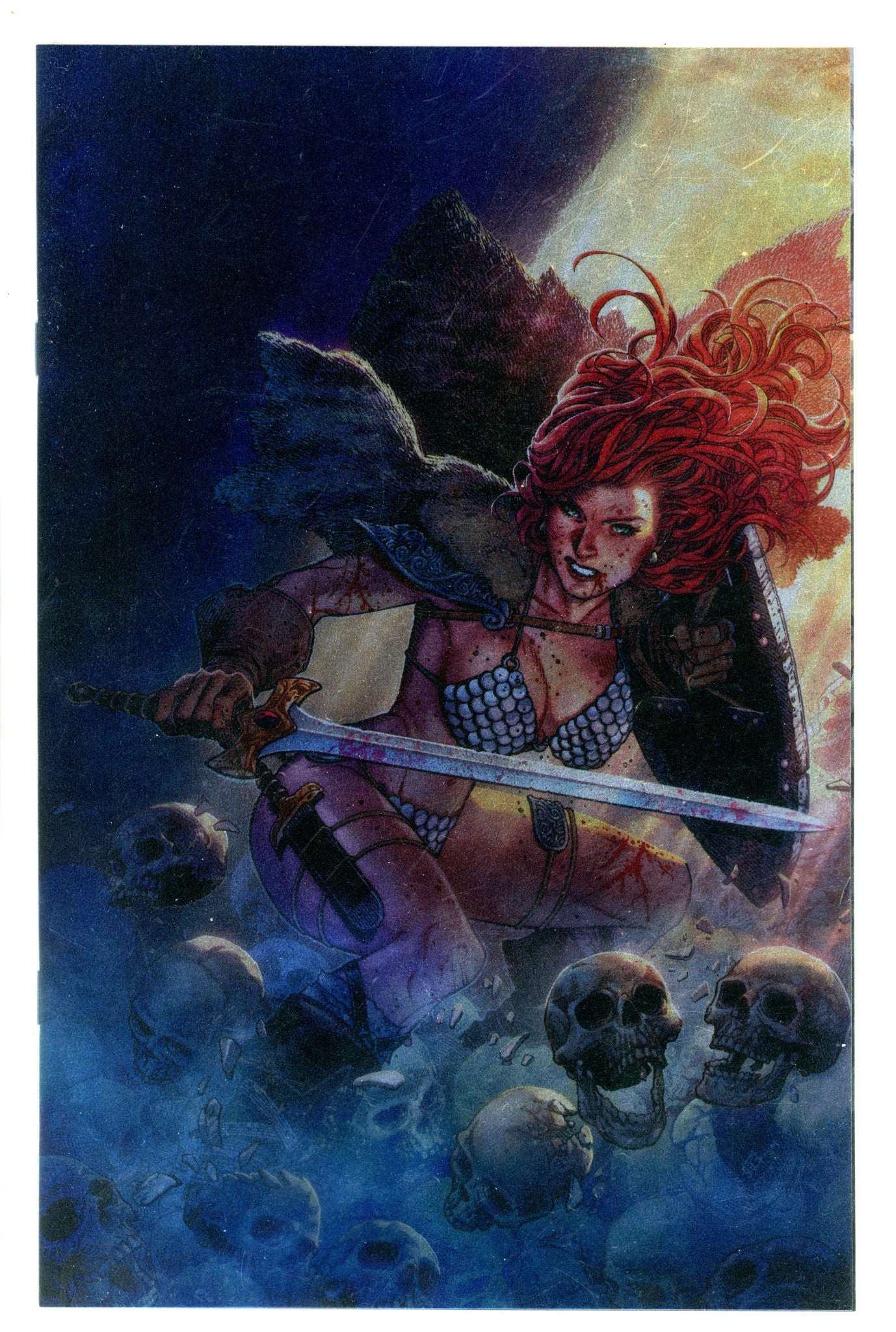 Red Sonja Vol 7 1 Cheung Virgin Foil Incentive Variant NM- (2023)