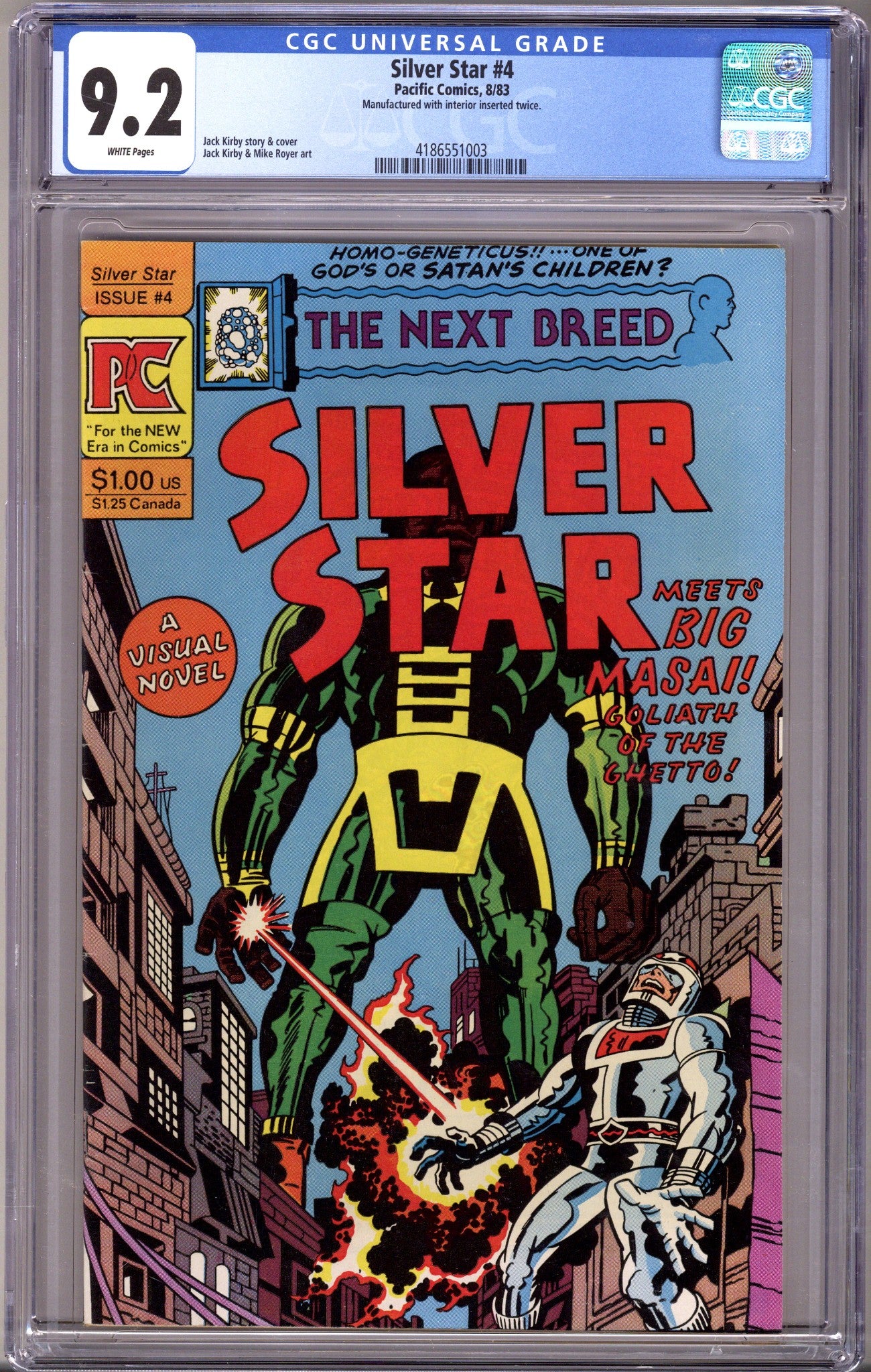 Silver Star 4 Manufactured With Interior Inserted Twice CGC 9.2 (1983)