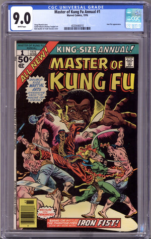 Master of Kung Fu Annual Vol 1 1 CGC 9.0 (VF/NM)   (1976)