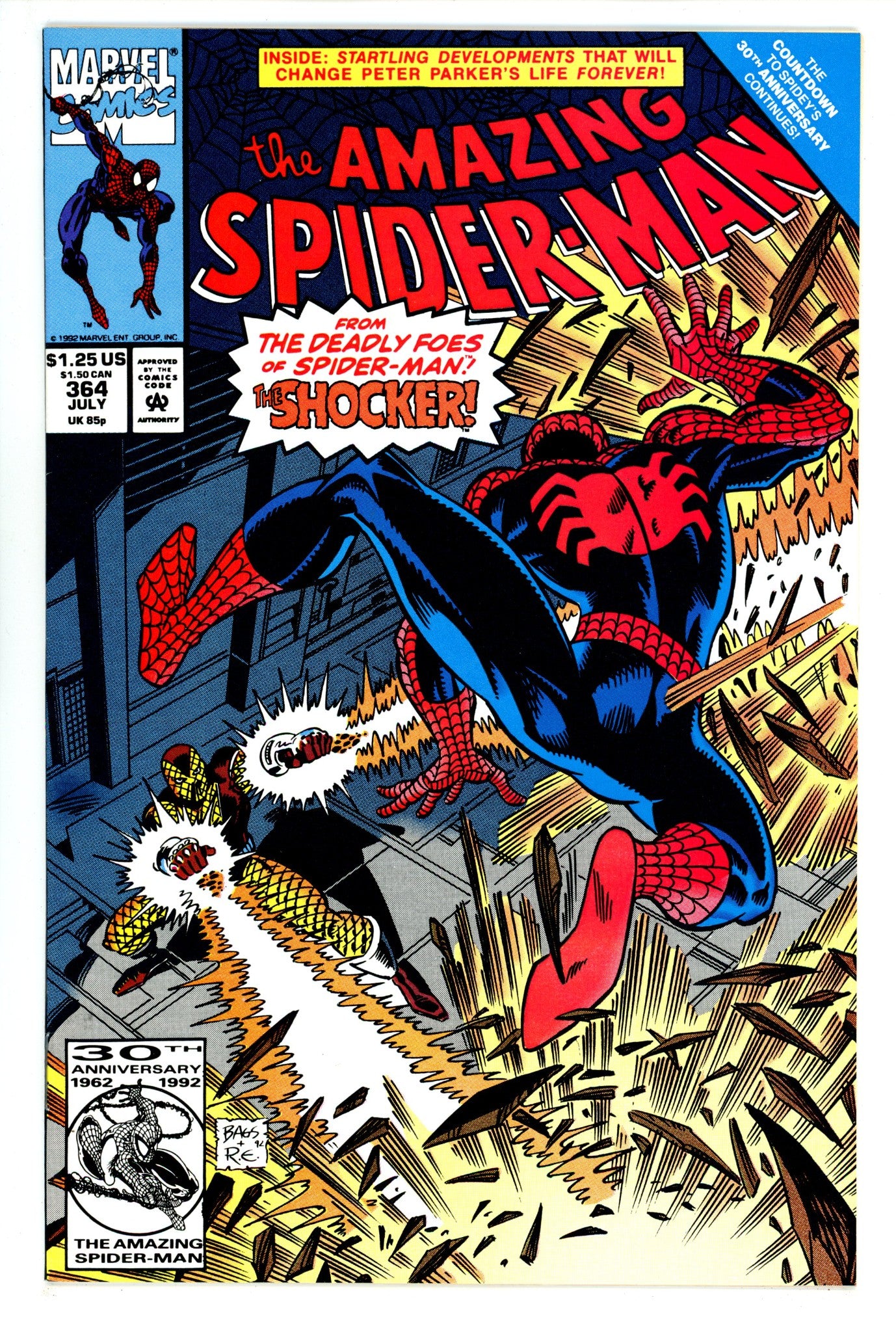 The Amazing Spider-Man Vol 1 364 VF+ (8.5) (1992) 