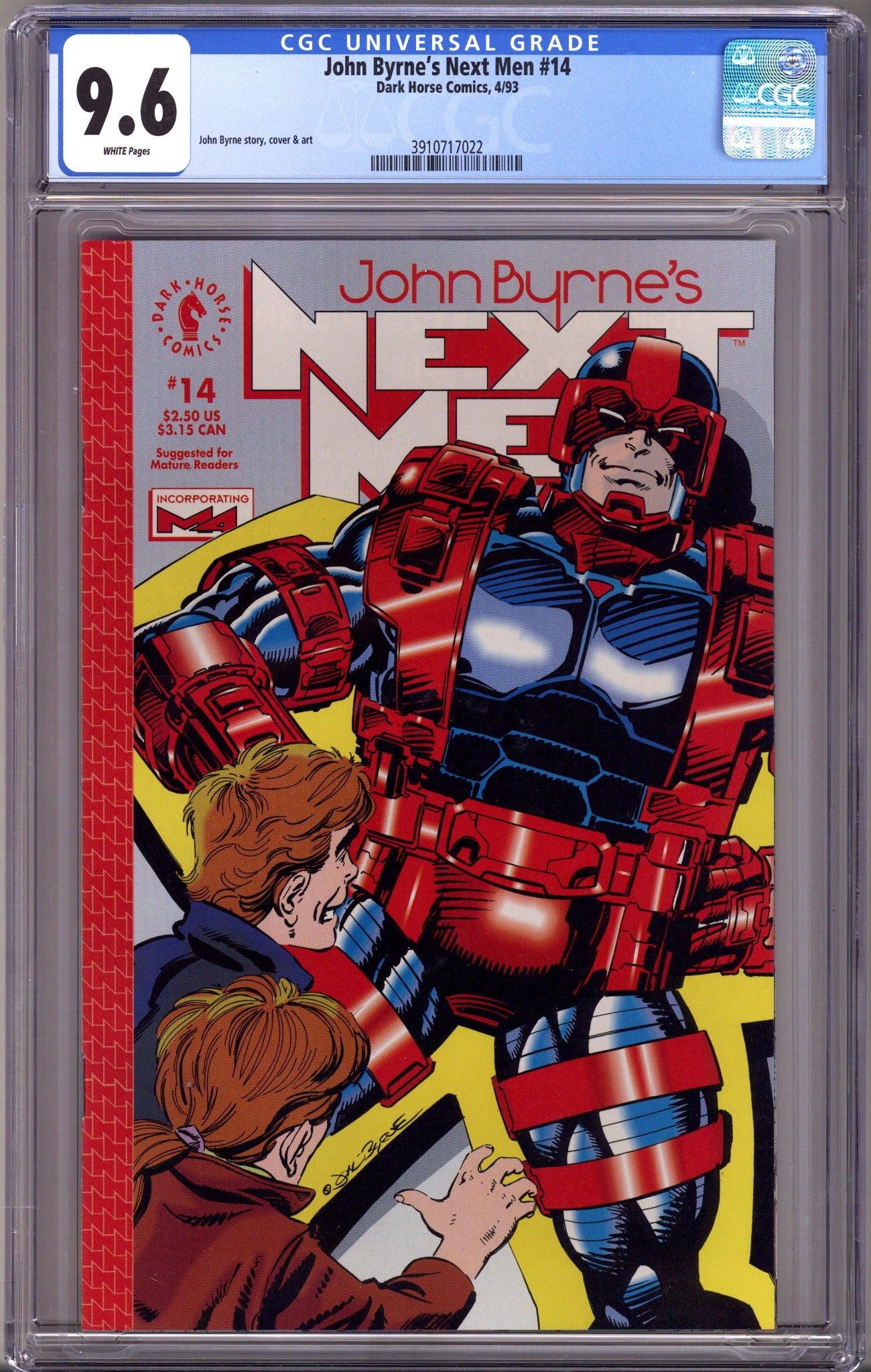 John Byrne's Next Men 14 CGC 9.6 (NM+) (1993) 