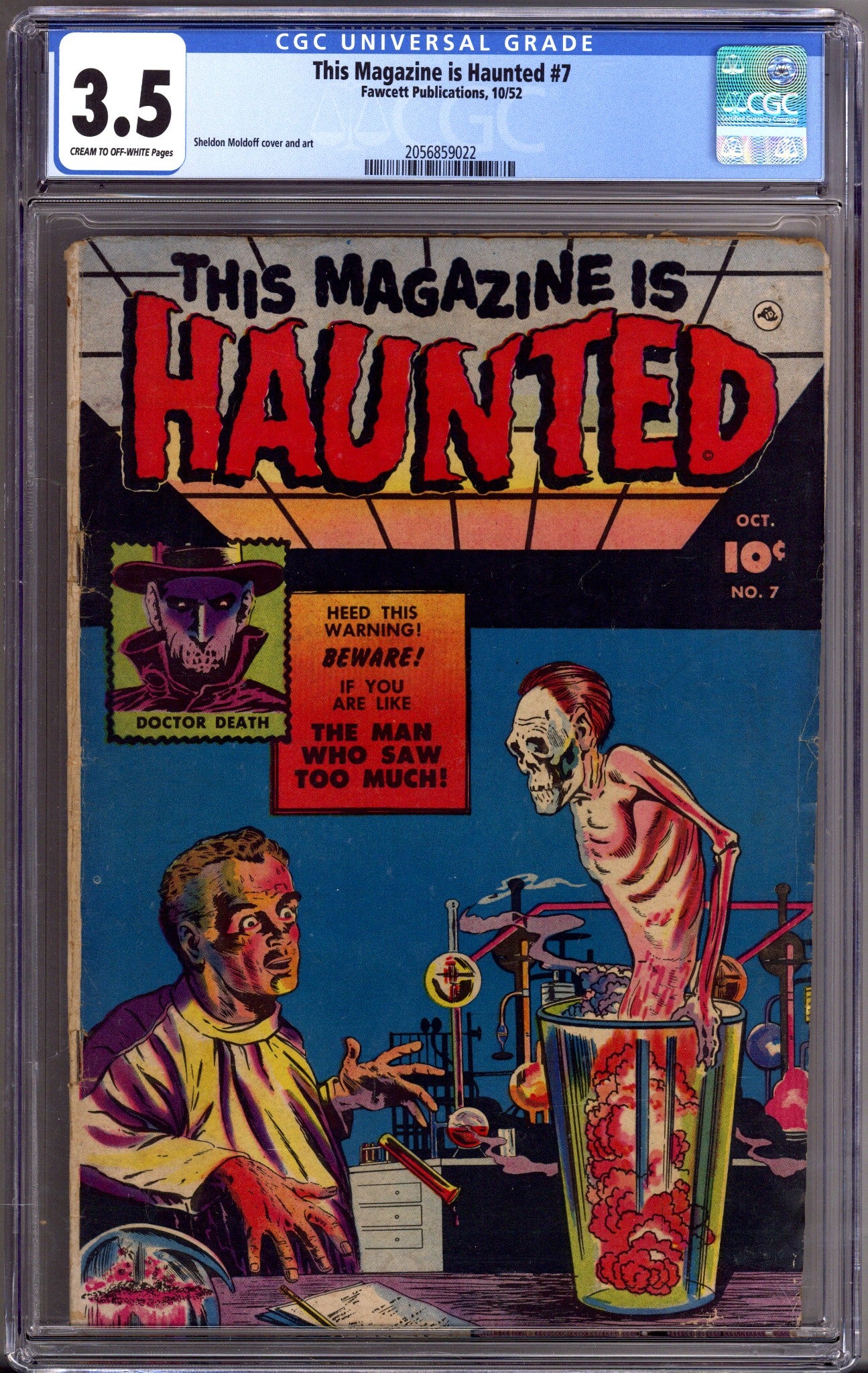This Magazine Is Haunted 7 CGC 3.5 (VG-) (1952) 