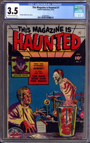 This Magazine Is Haunted 7 CGC 3.5 (VG-) (1952)