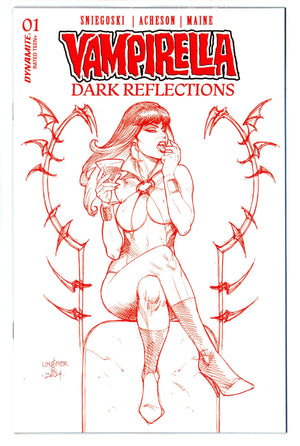 Vampirella Dark Reflections 1 Linsner Red Line Art Incentive Variant (2024)