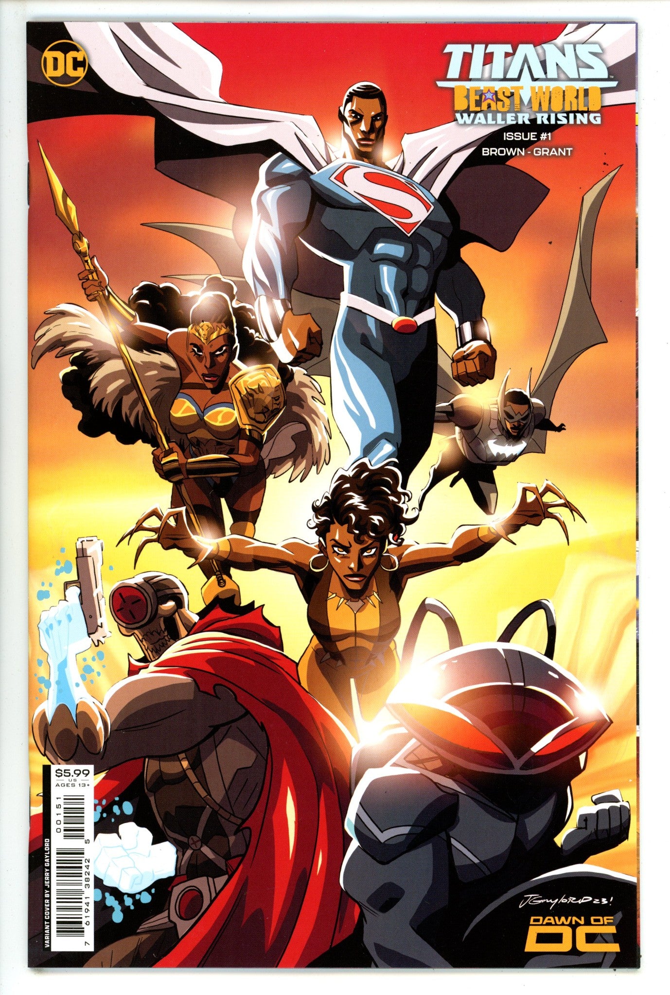 Titans Beast World Waller Rising 1 Gaylord Variant (2023)