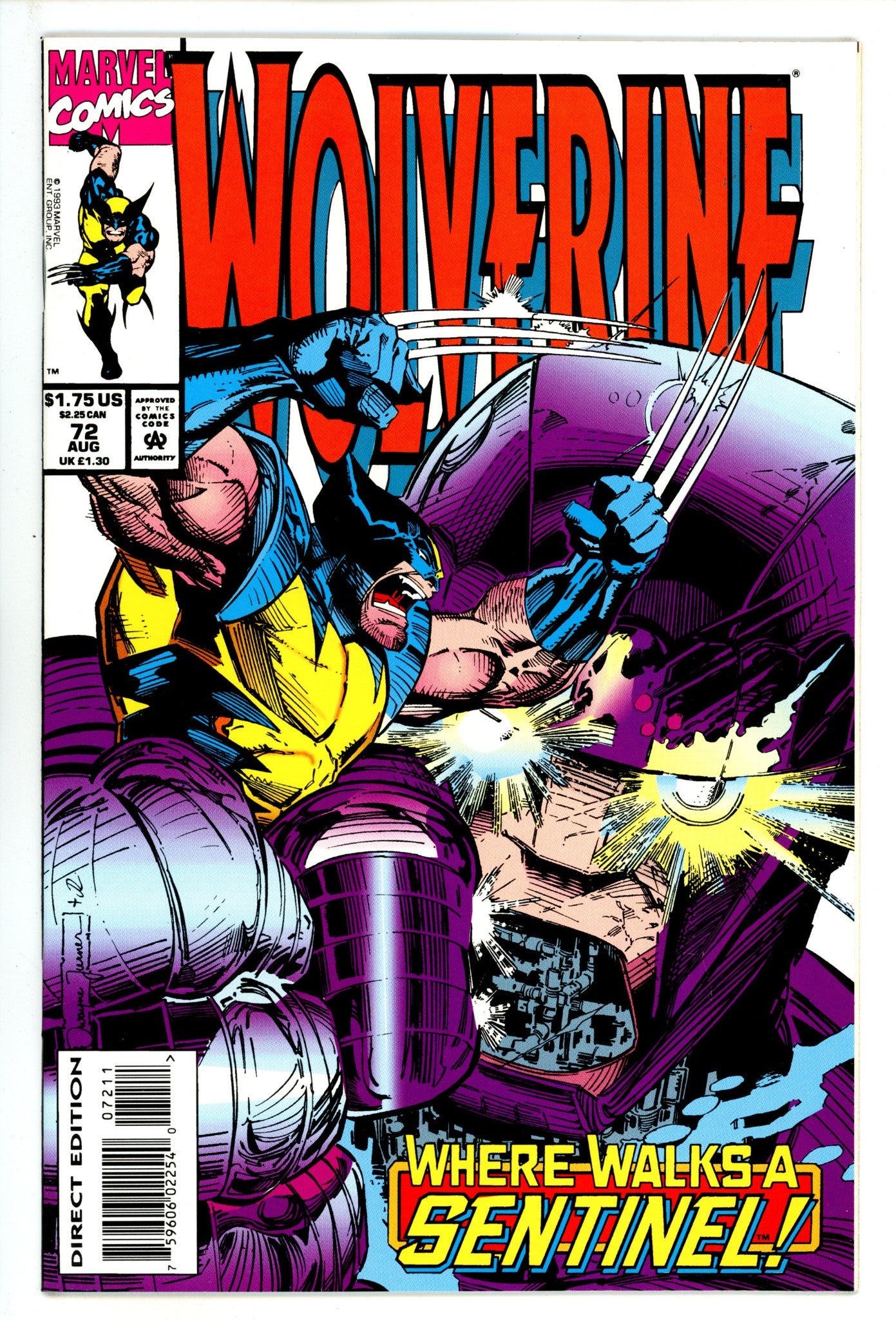 Wolverine Vol 2 72 NM- (9.2) (1993) 