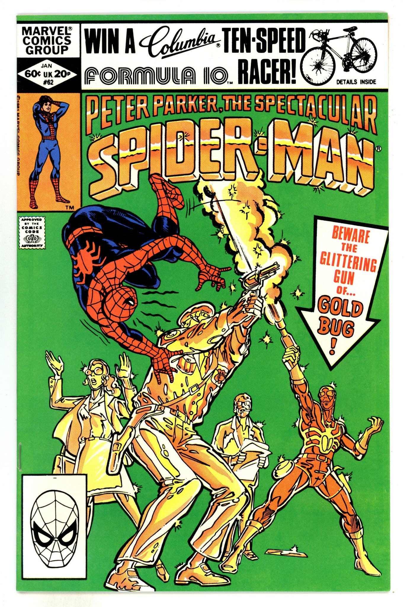 The Spectacular Spider-Man Vol 1 62  VF+ (8.5)  (1982)  