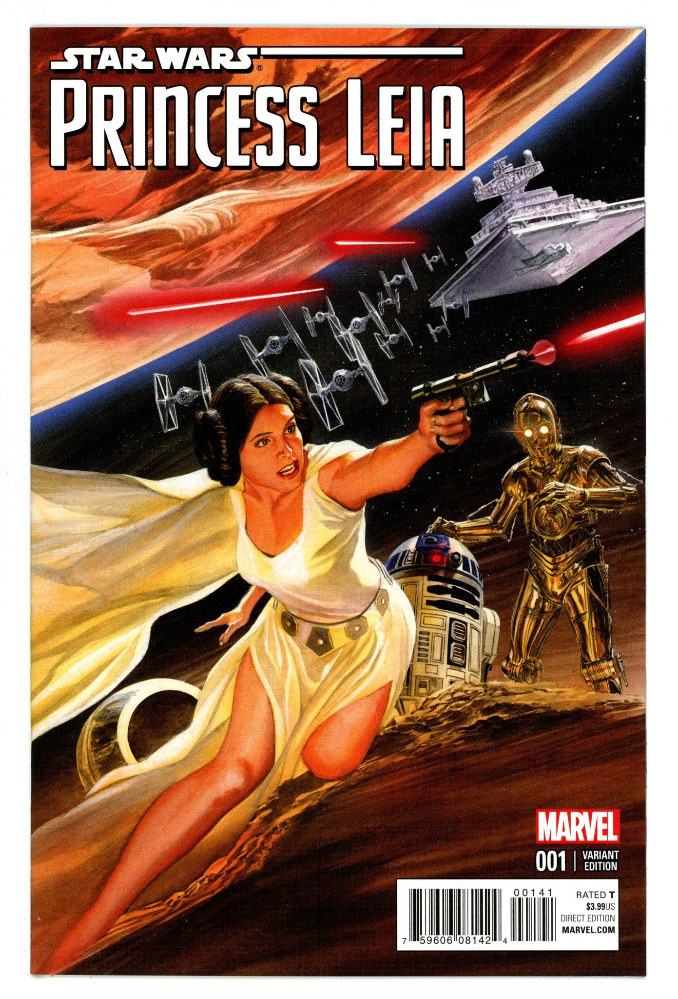Princess Leia 1 NM- (9.2) (2015) Ross Incentive Variant 