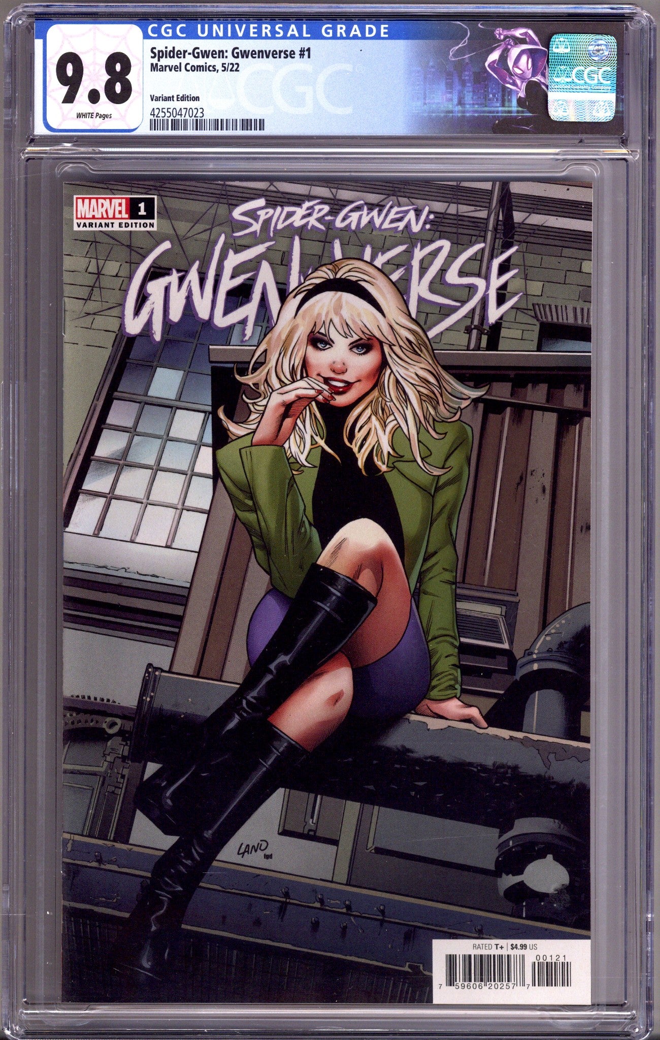 Spider-Gwen: Gwenverse 1 CGC 9.8 (NM/M) (2022) Land Variant 