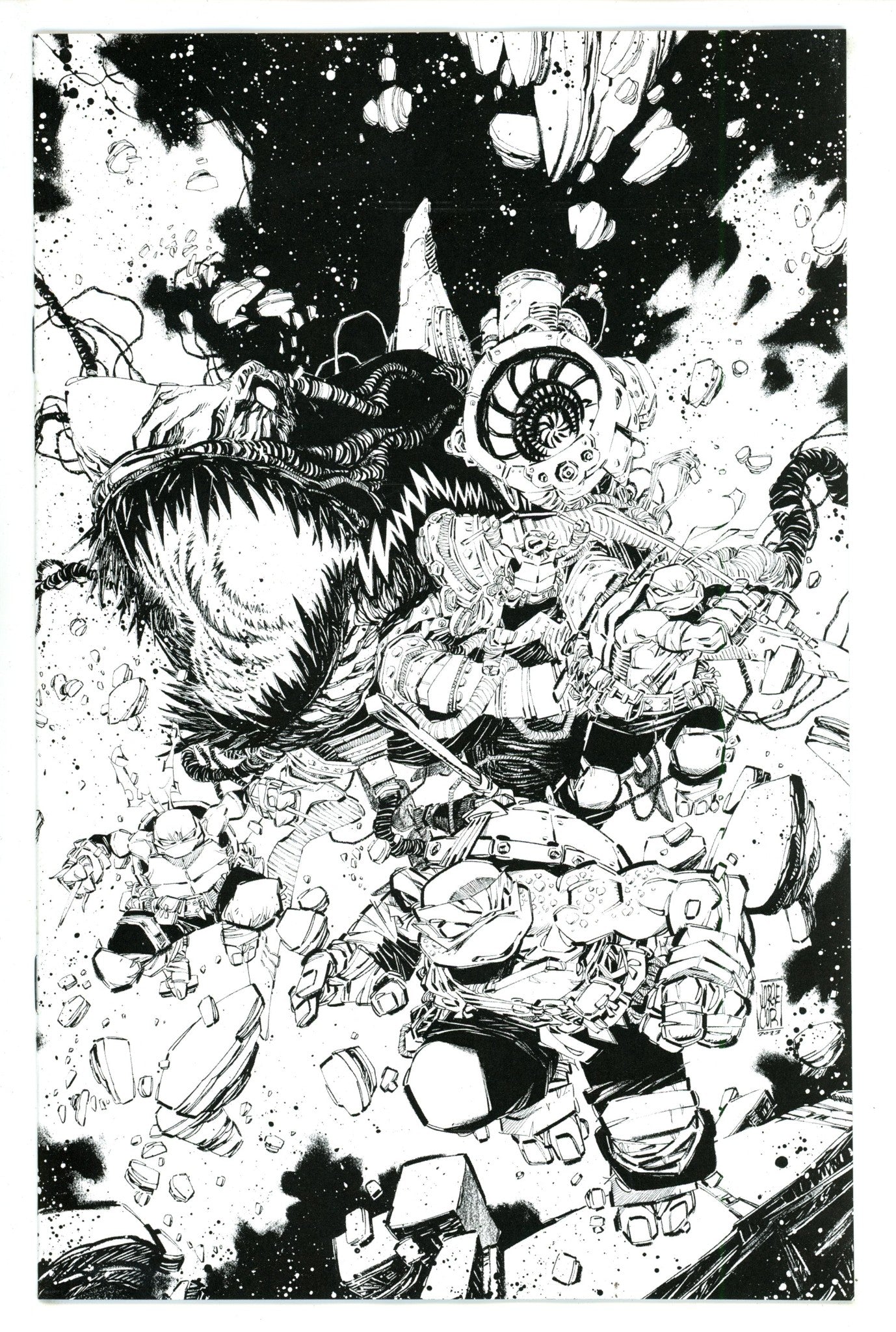 Teenage Mutant Ninja Turtles Vol 5 147 Corona B&W Incentive Variant NM- (2024)