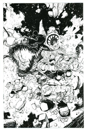 Teenage Mutant Ninja Turtles Vol 5 147 Corona B&W Incentive Variant NM- (2024)