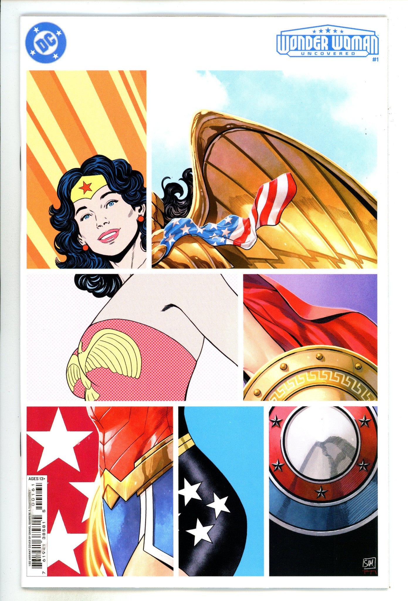 Wonder Woman Uncovered  1 Sampere  Minimal Trade Dress Incentive Variant NM-  (1900)