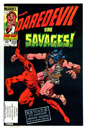 Daredevil Vol 1 202 NM- (9.2) (1984) 