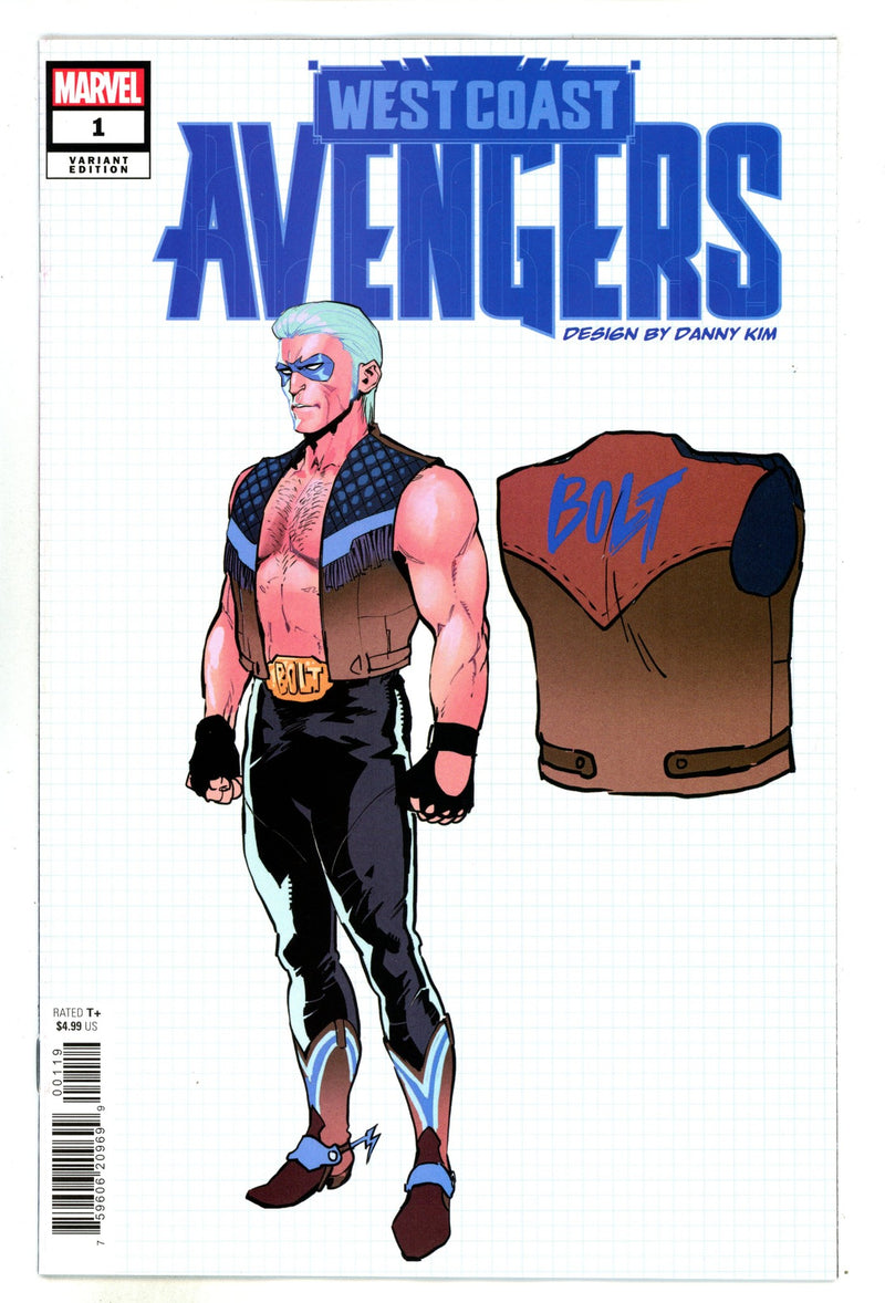 West Coast Avengers Vol 4 1 Kim Design Incentive Variant NM- (2024)