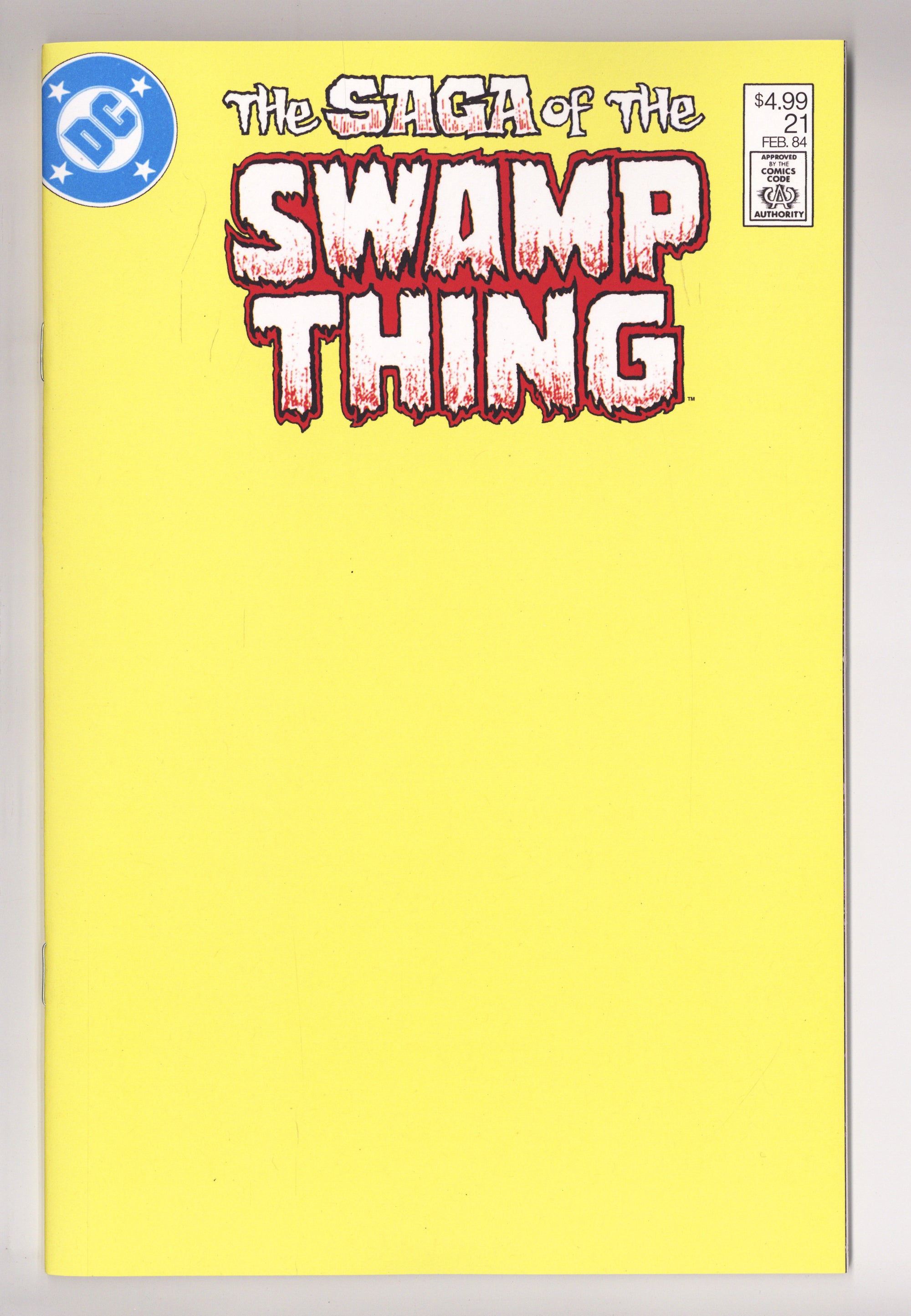 Saga Of The Swamp Thing 21 Blank Facsimile Variant (2026)