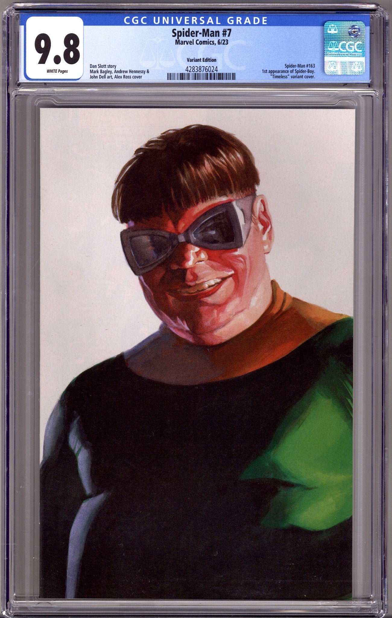 Spider-Man Vol 4 7 (163) CGC 9.8 (NM/M) (2023) Ross Timeless Variant 
