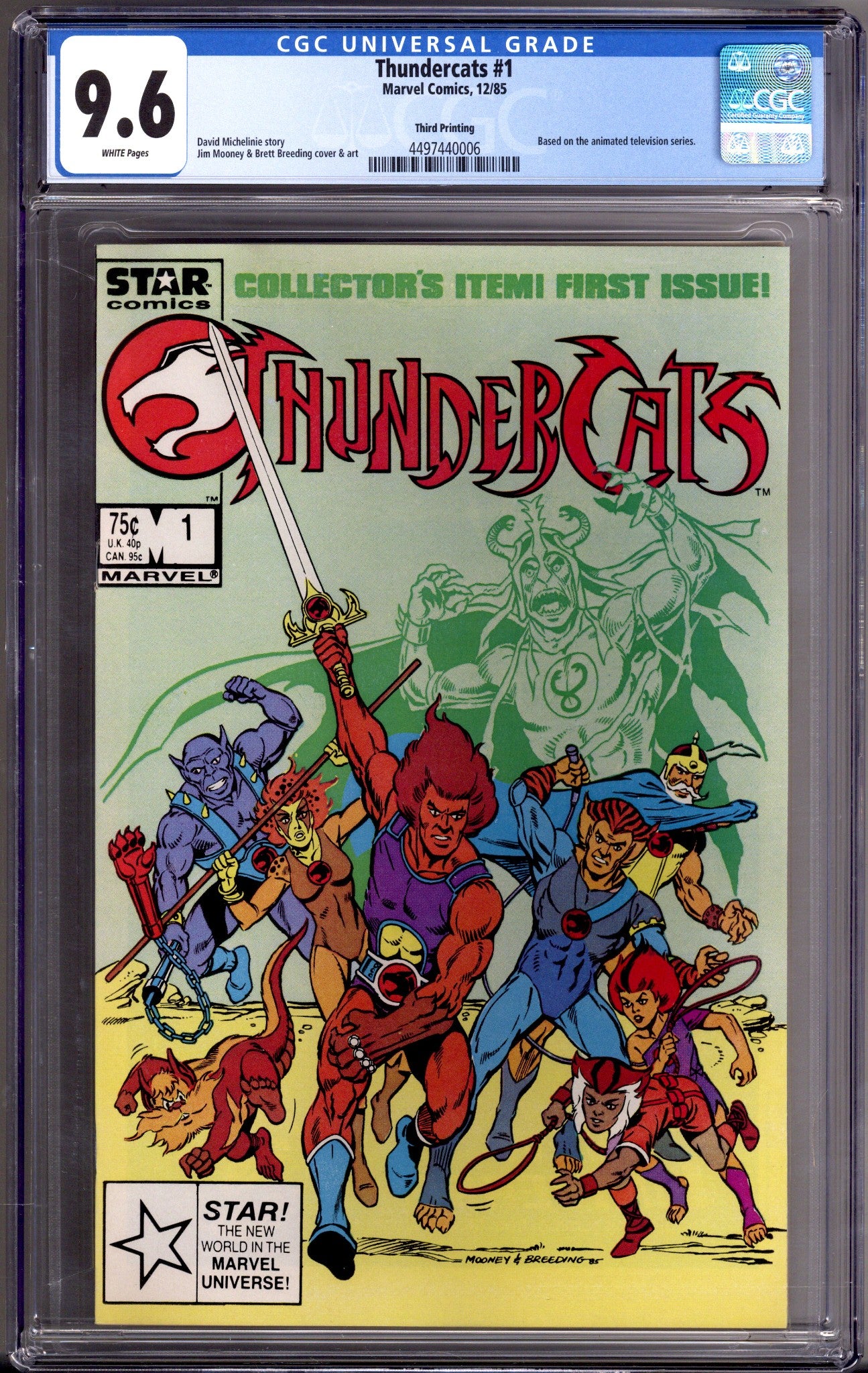 Thundercats 1 CGC 9.6 (NM+) (1985) 3rd Print 