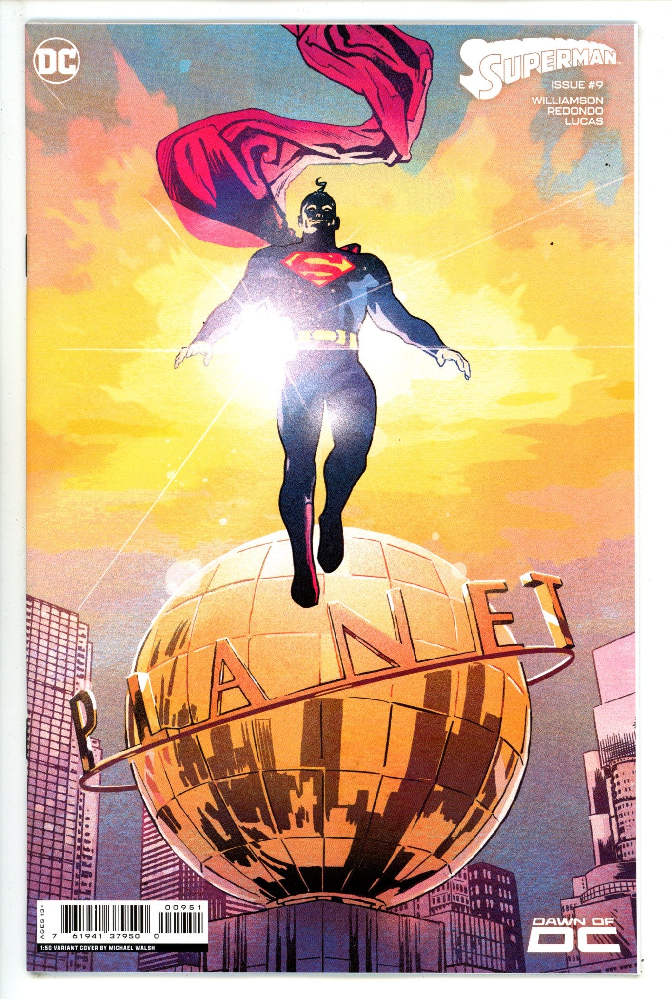 Superman Vol 6 9 Walsh Incentive Variant NM+ (2023)