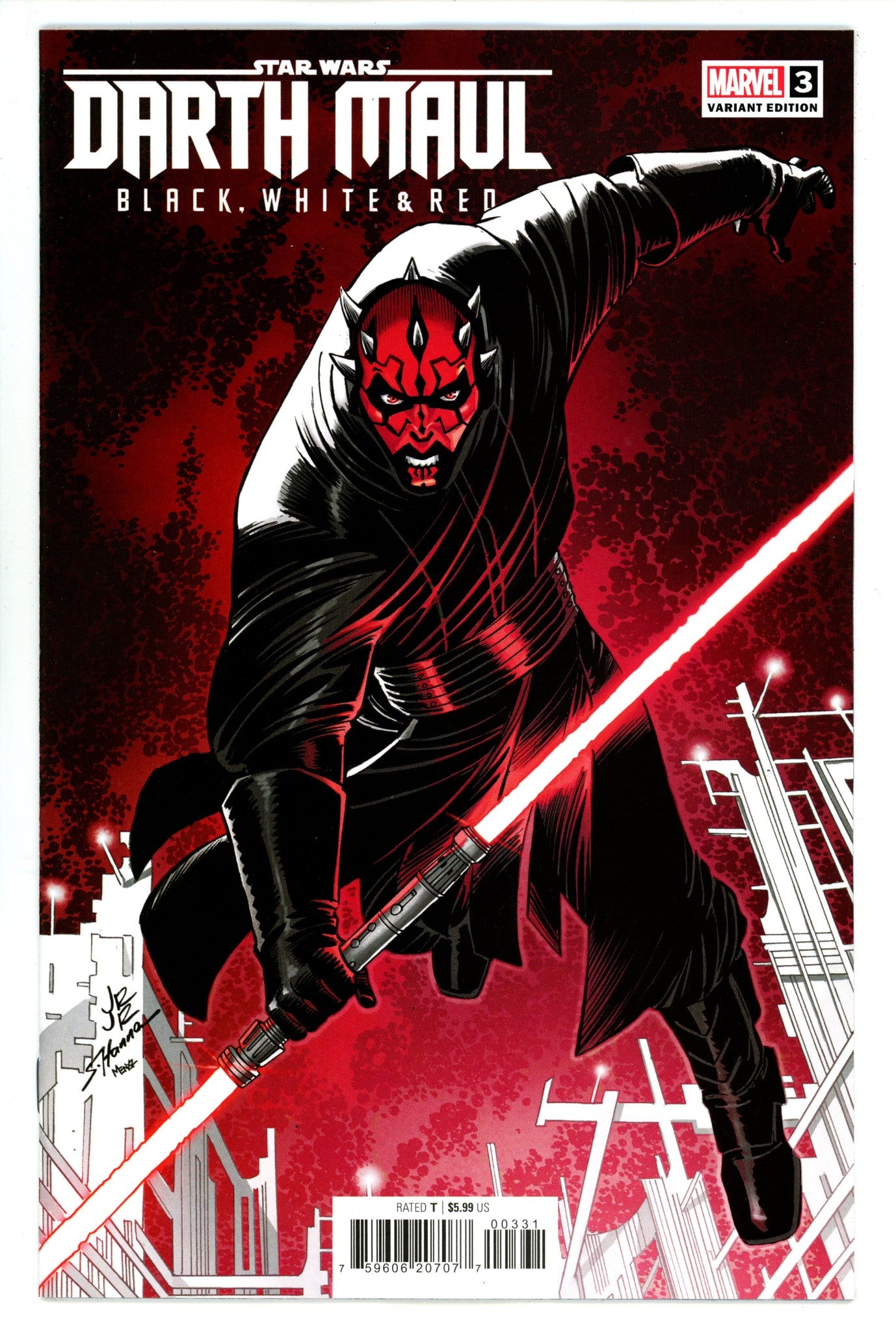 Star Wars: Darth Maul - Black White & Red 3 Jr. Variant (2024)