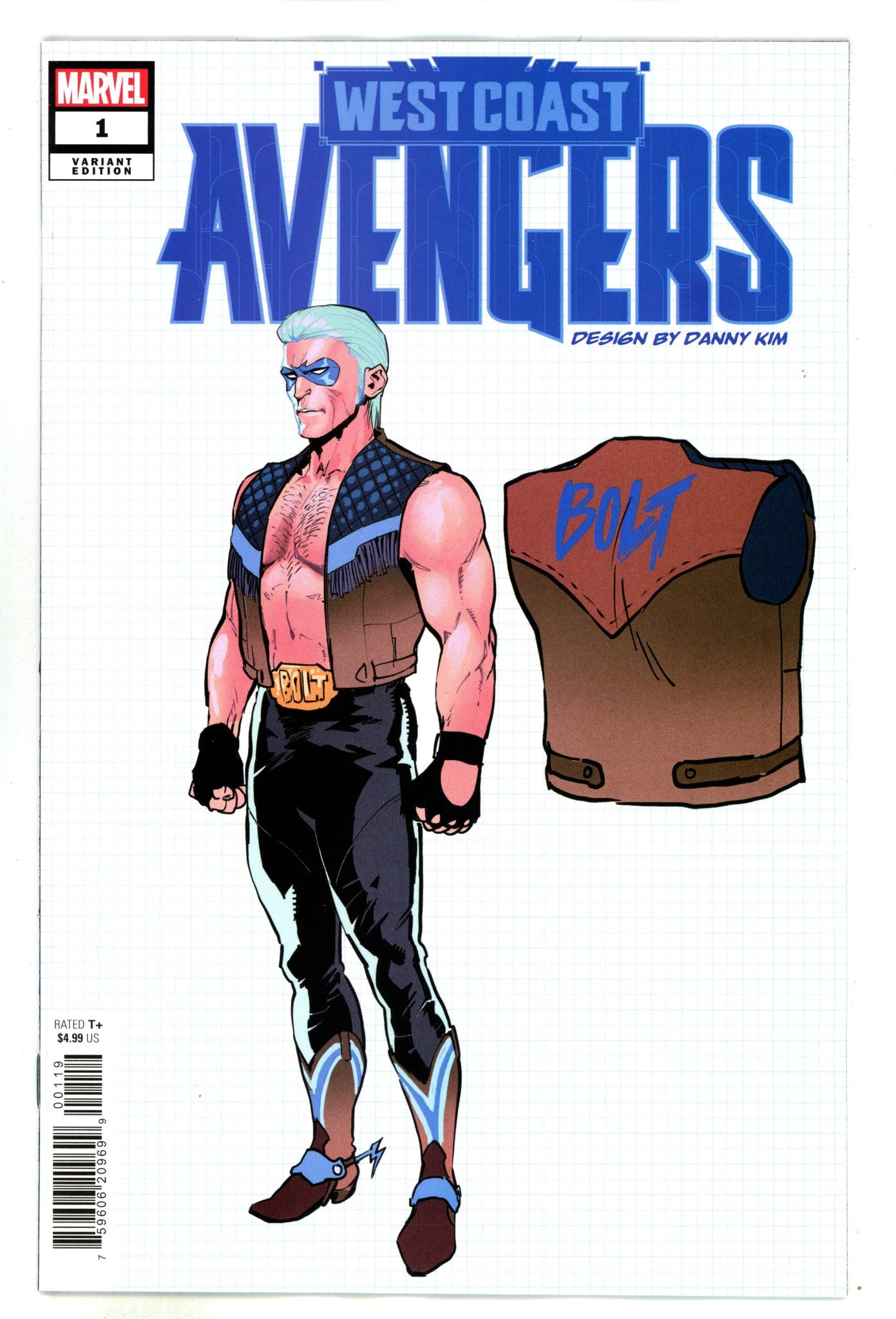 West Coast Avengers Vol 4 1 Kim Design Incentive Variant NM (2024)