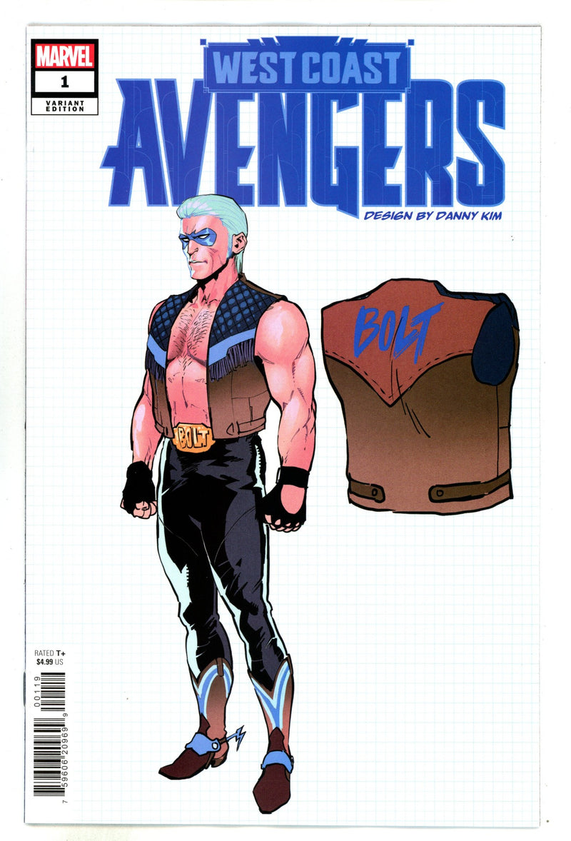 West Coast Avengers Vol 4 1 Kim Design Incentive Variant NM (2024)