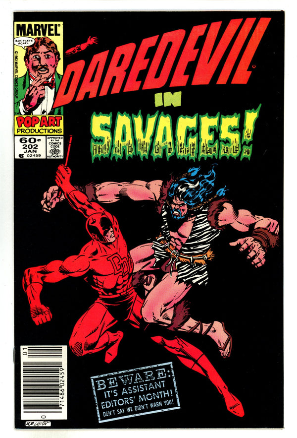 Daredevil Vol 1 202 High Grade (1984) Newsstand