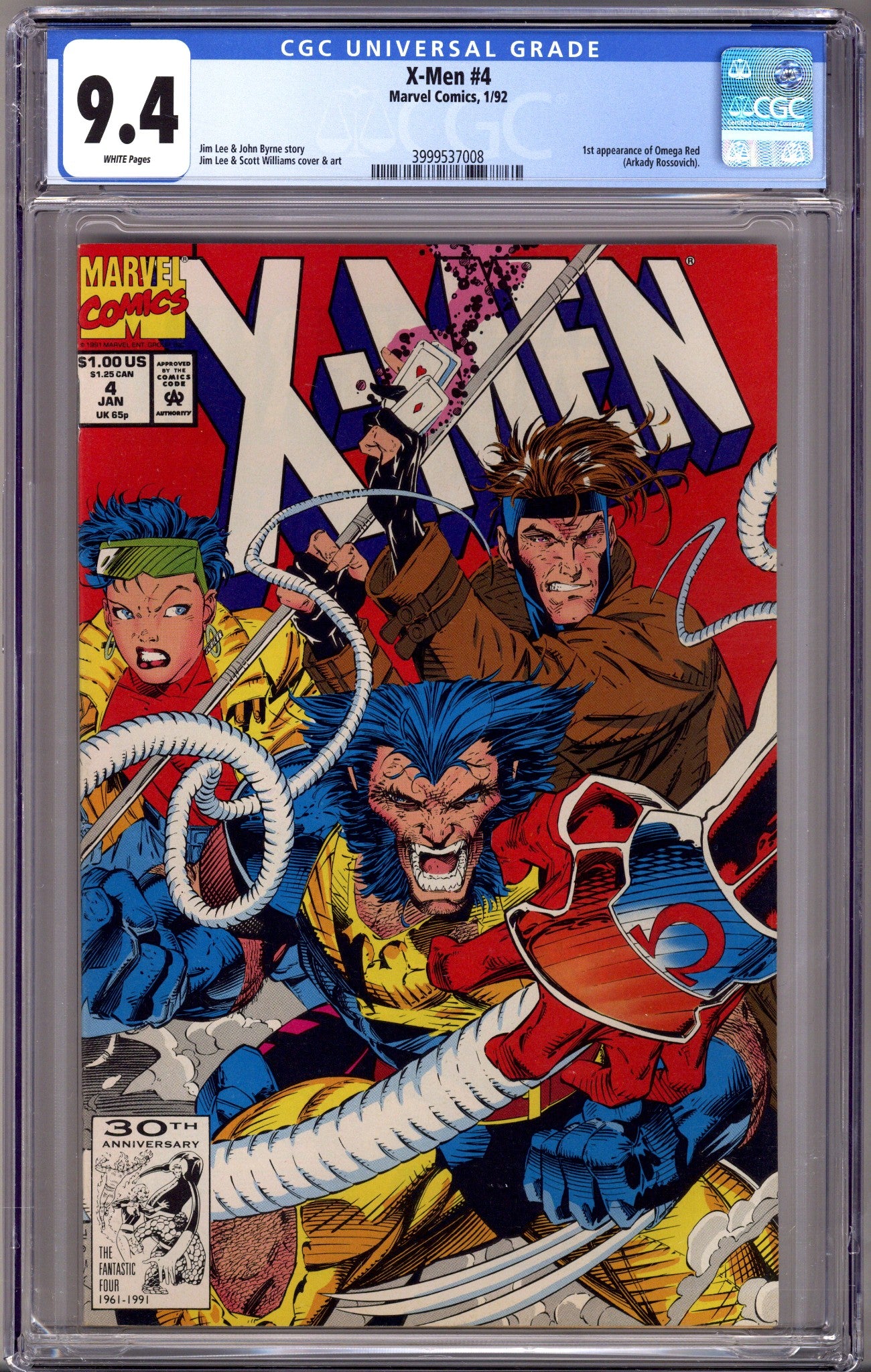 X-Men Vol 1 4 CGC 9.4 (NM) (1992) 