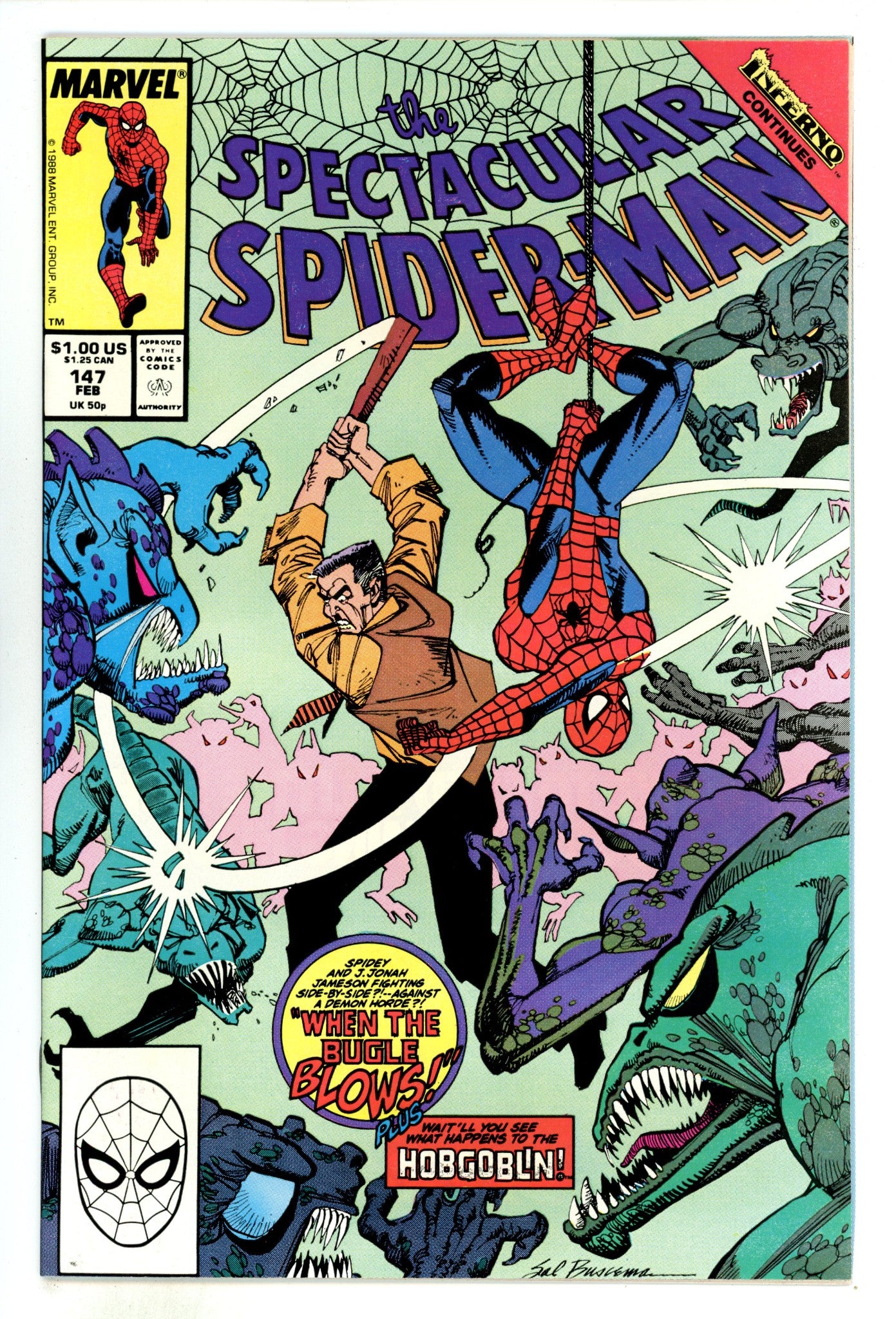 The Spectacular Spider-Man Vol 1 147 NM- (9.2) (1989) 