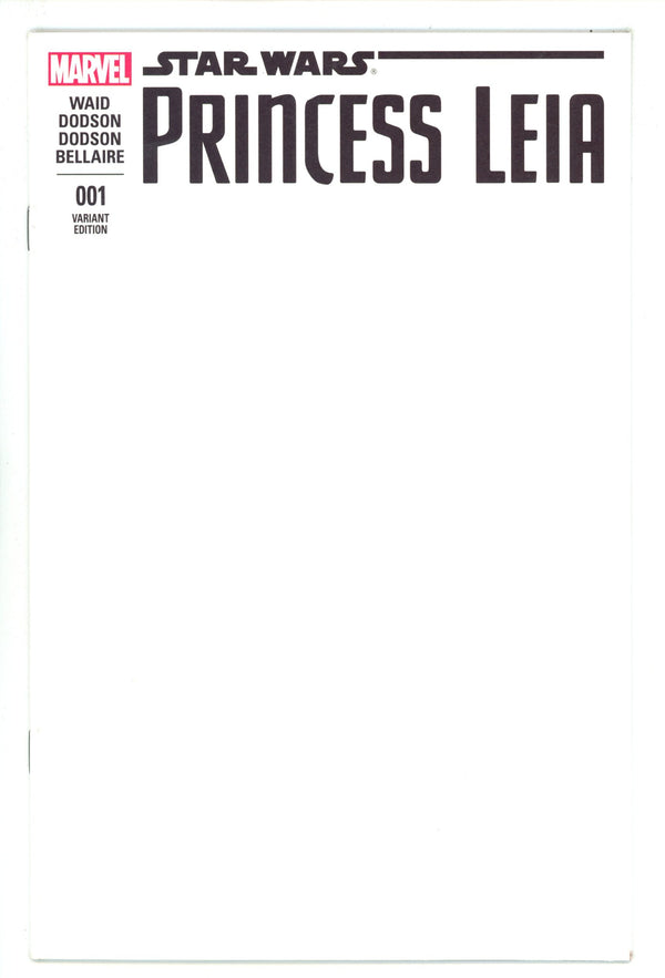 Princess Leia 1 VF/NM (9.0) (2015) Blank Variant