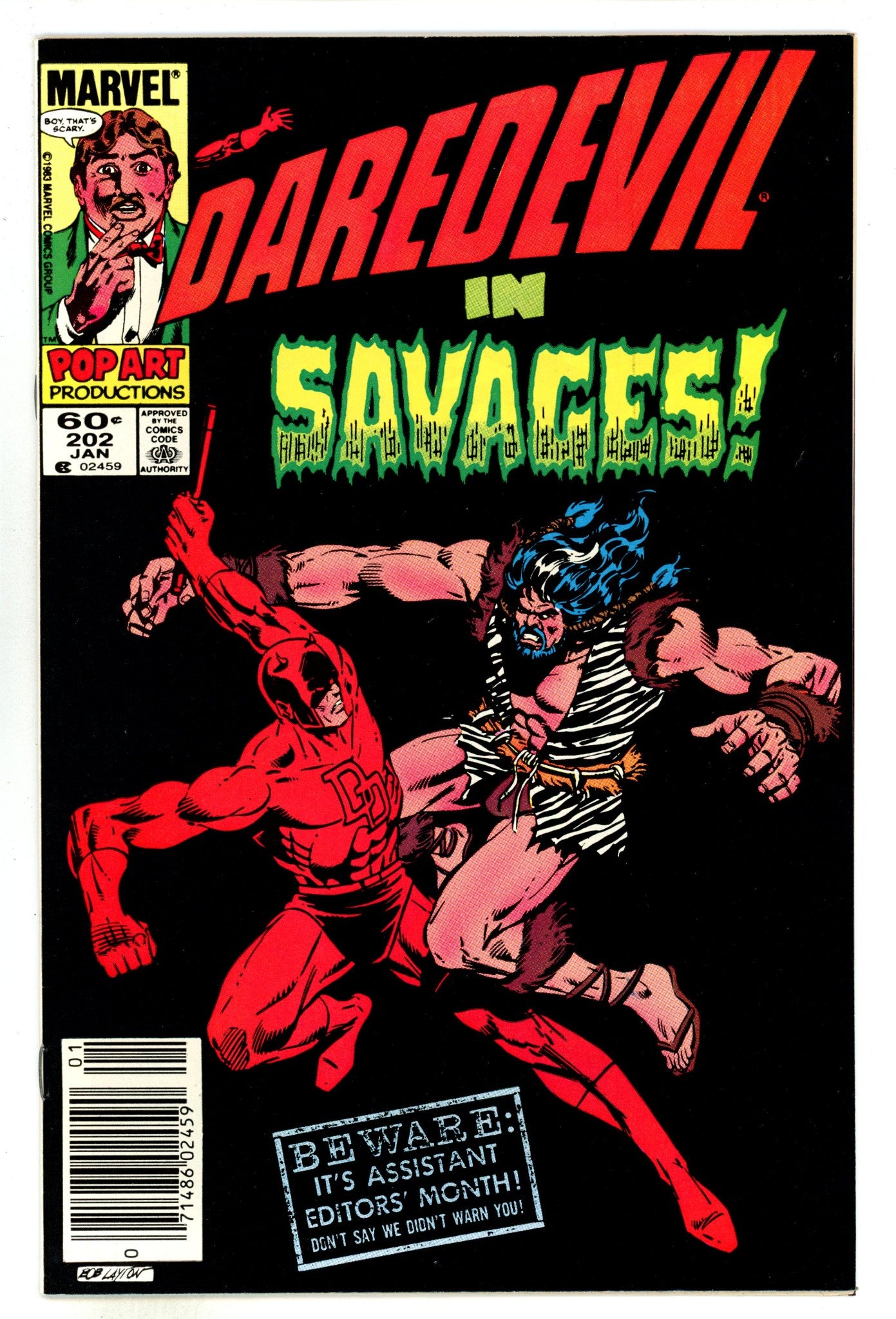 Daredevil Vol 1 202 NM- (9.2) (1984) Newsstand 