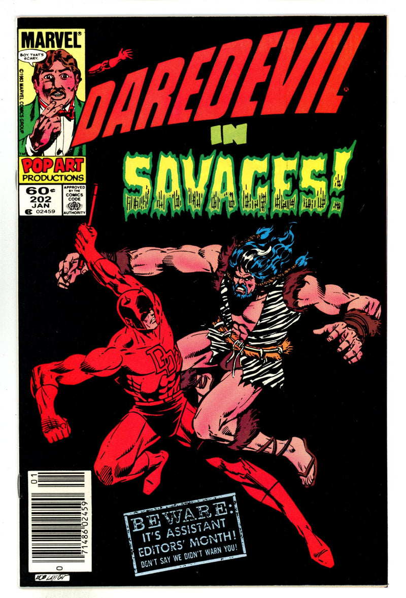 Daredevil Vol 1 202 NM- (9.2) (1984) Newsstand 