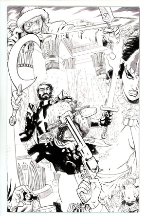 Sixth Gun Battle For The Six 1 Hurtt B&W Incentive NM- (2025)