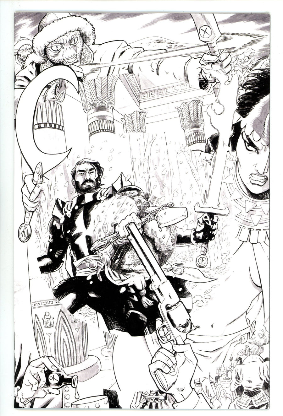 Sixth Gun Battle For The Six 1 Hurtt B&W Incentive NM- (2025)