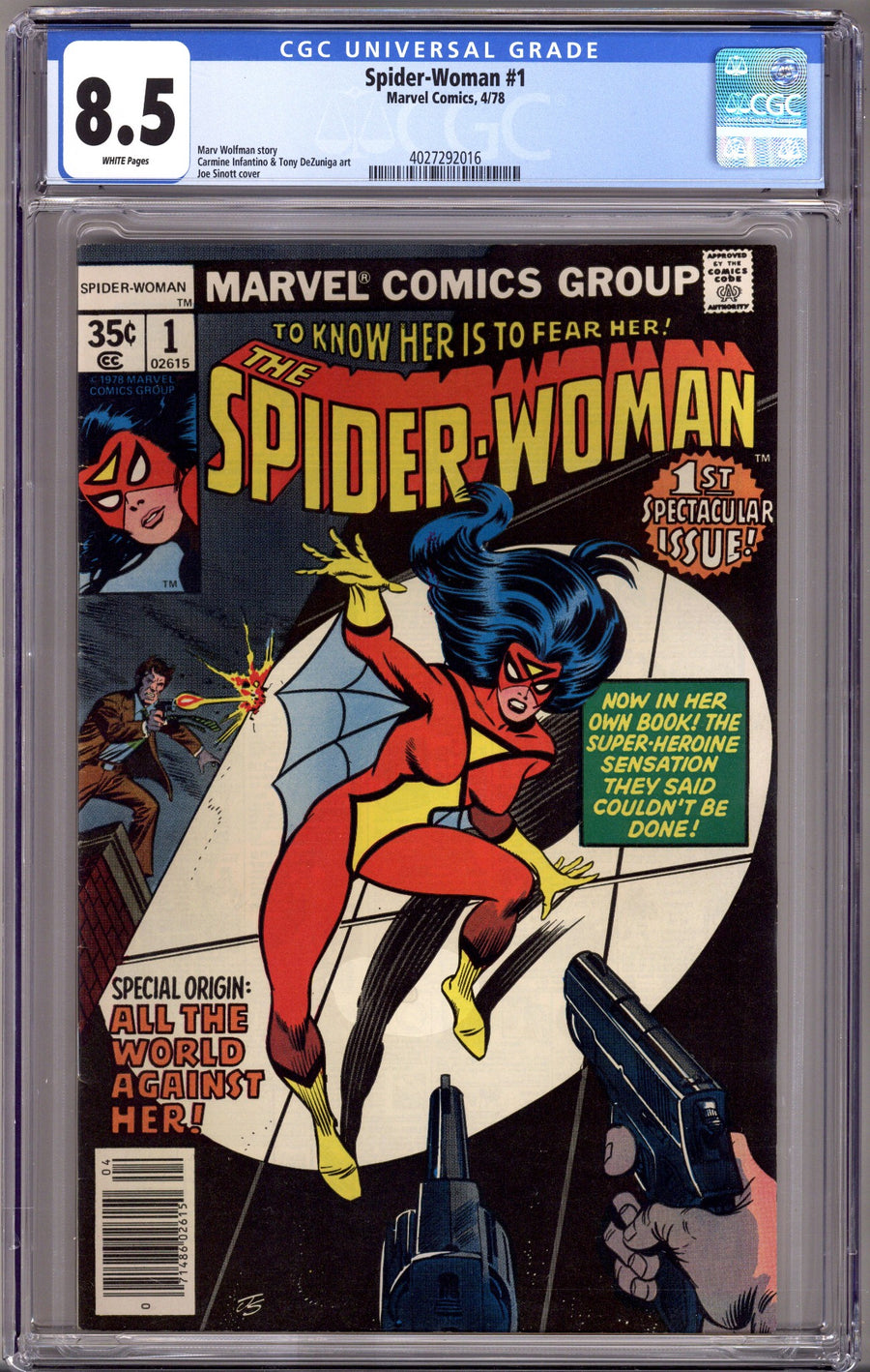 Spider-Woman Vol 1 1 CGC 8.5 (VF+) (1978) 