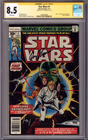 Star Wars Vol 1 1 CGC 8.5 (VF+) (1977) Signed x1 Cover Roy Thomas