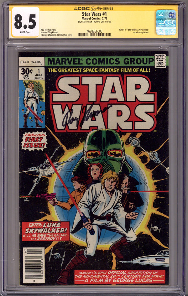 Star Wars Vol 1 1 CGC 8.5 (VF+) (1977) Signed x1 Cover Roy Thomas
