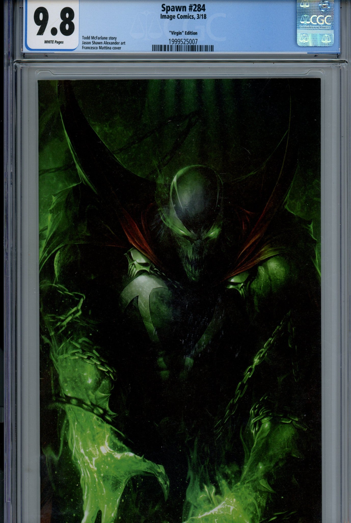 Spawn 284 CGC 9.8 (NM/M) (2018) Mattina Virgin Variant 