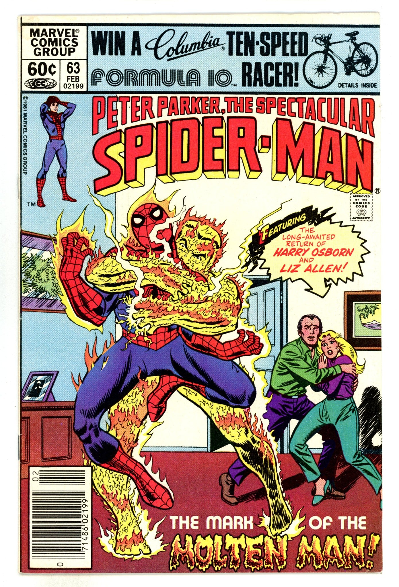 The Spectacular Spider-Man Vol 1 63  VF- (7.5)  (1982)  Newsstand  