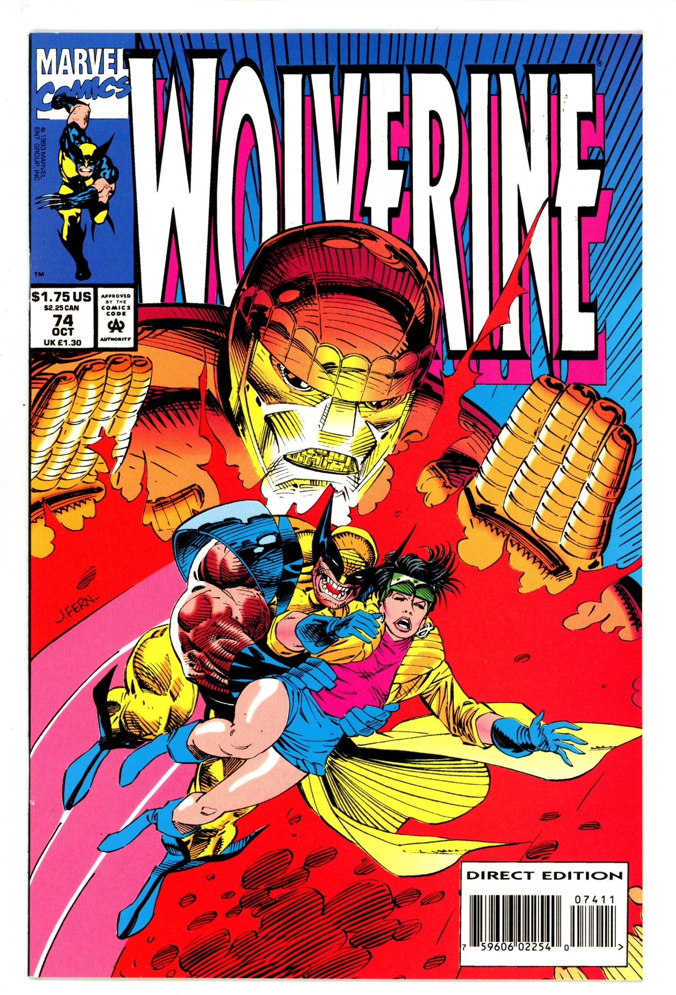 Wolverine Vol 2 74 NM- (9.2) (1993) 
