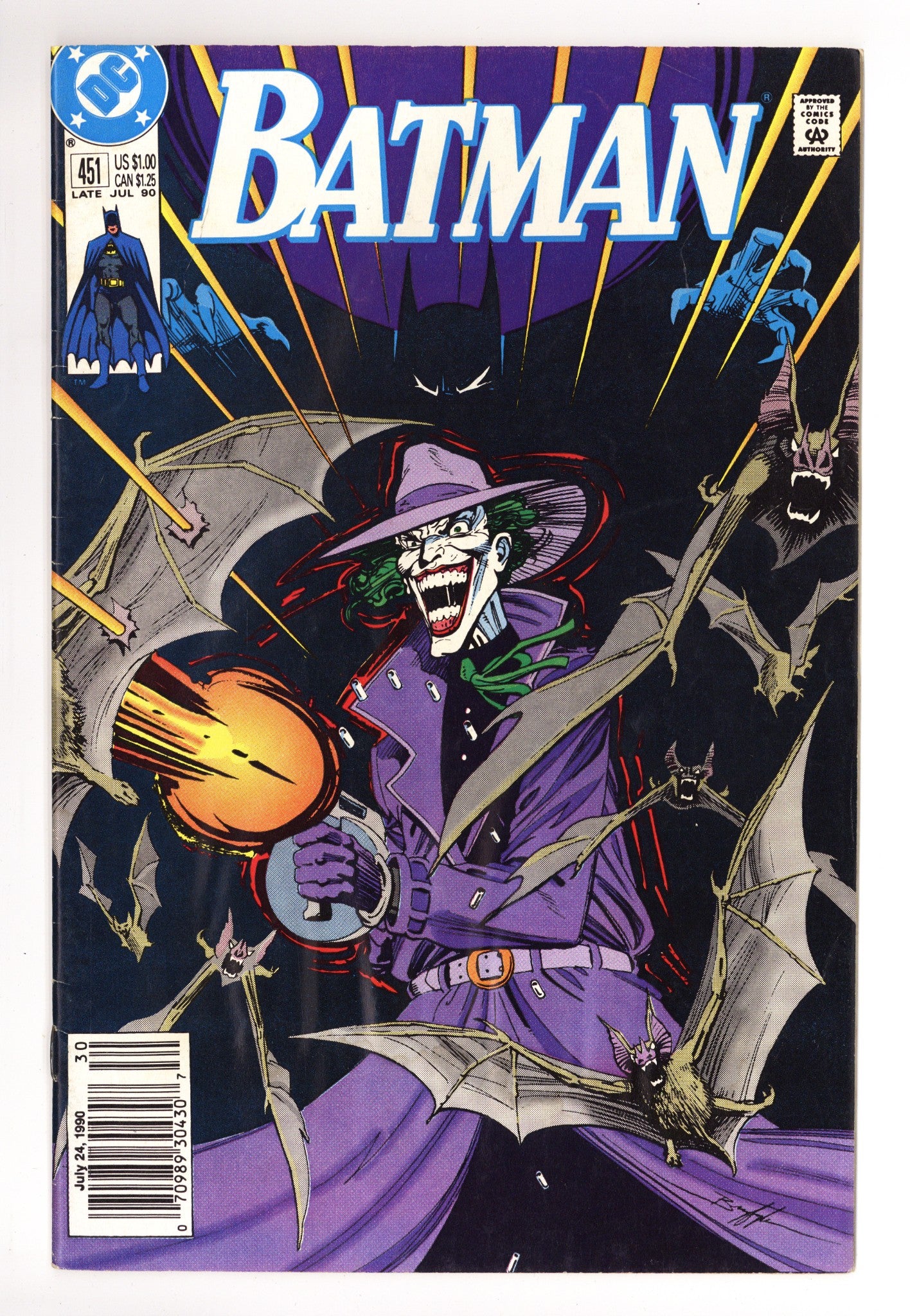 Batman Vol 1 451 Low Grade (1990) Newsstand 