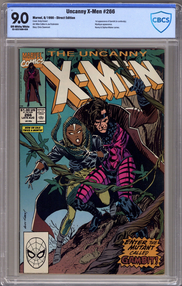 The Uncanny X-Men Vol 1 266 CBCS 9.0 (VF/NM) (1990)